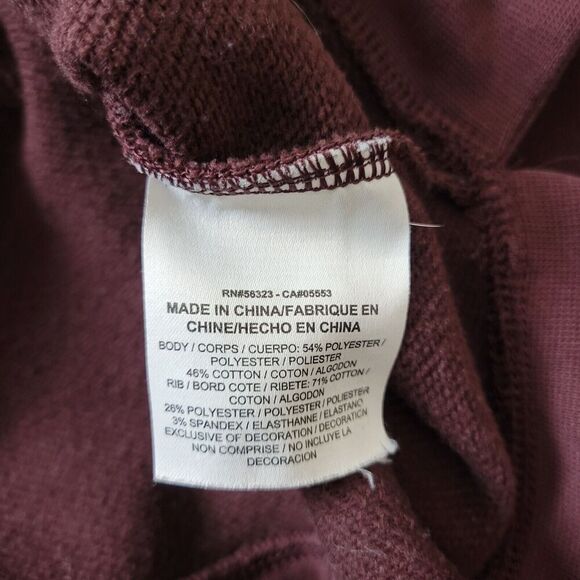 Nike Top Womens 2X Burgundy Plus Dry Versa Cropped Training Pullover Sweatshirt - Picture 7 of 10